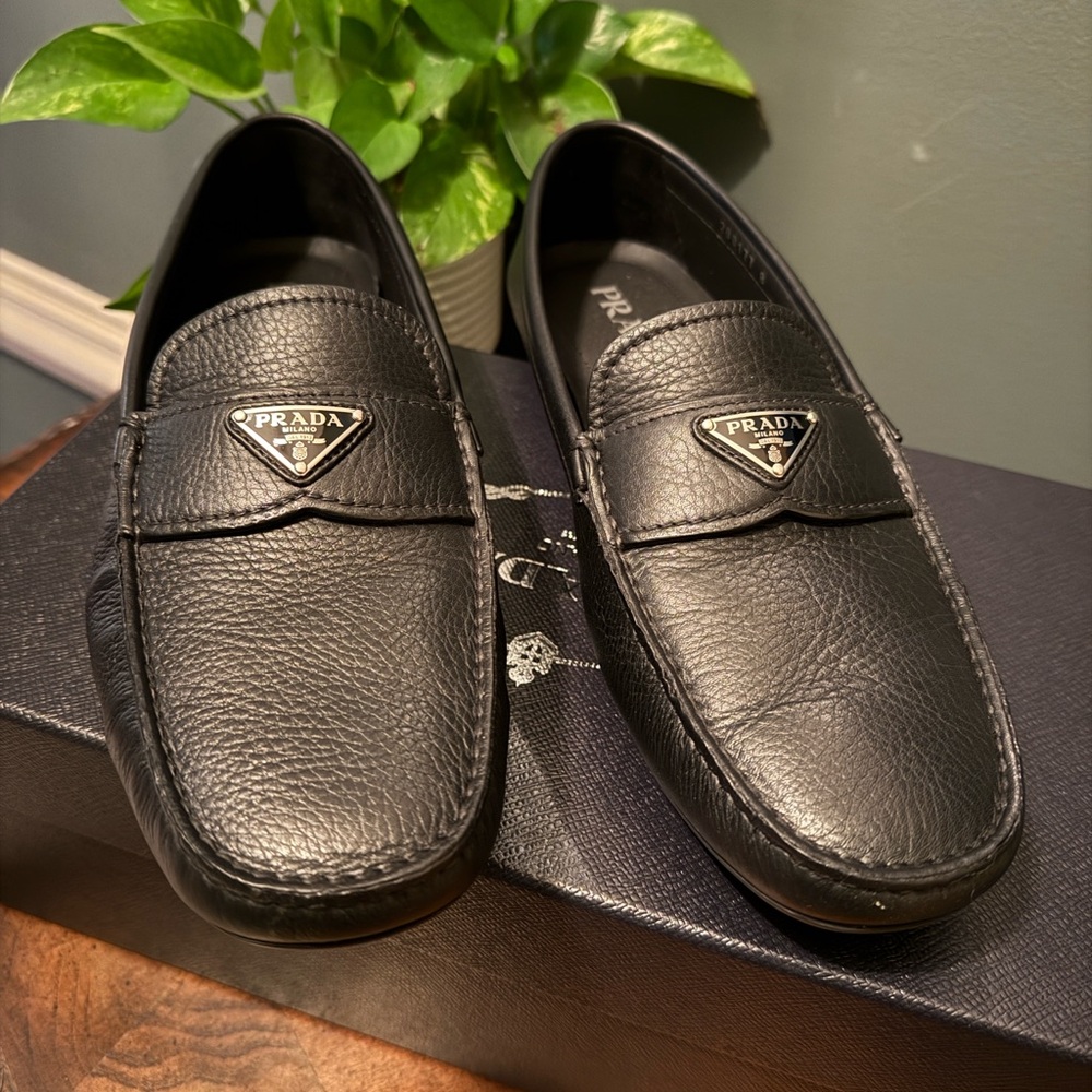 Prada Men's Black Loafers